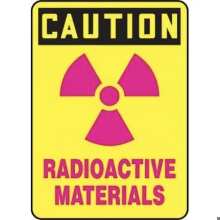 Accuform OSHA CAUTION Safety Sign RADIOACTIVE MRAD645XV